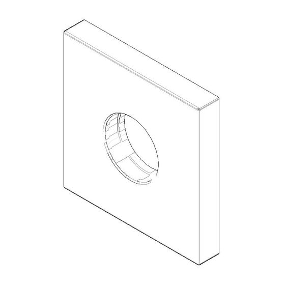 Dornbracht Rosette Ersatzteile 092778043 60x60x9mm platin matt