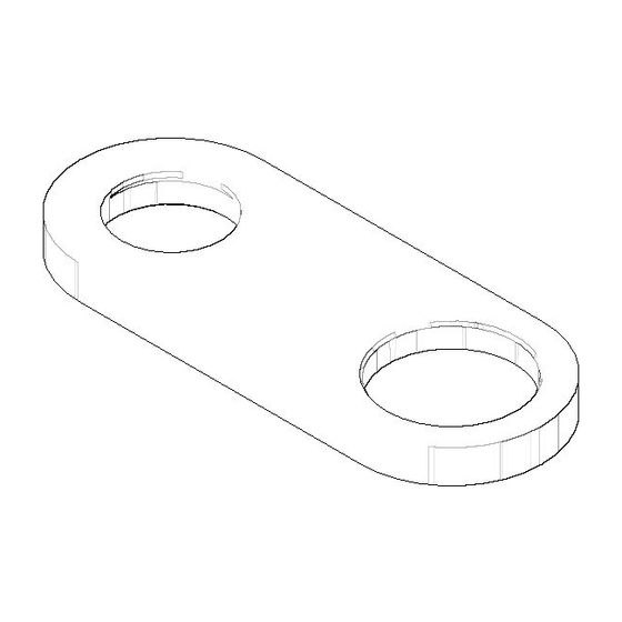 Dornbracht Rosette Ersatzteile 092779002 140x55x10mm chrom