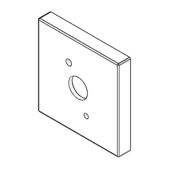 Dornbracht Rosette Ersatzteile 092782006 60x60x9mm platin