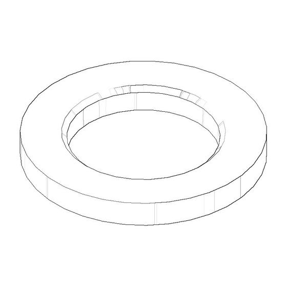 Dornbracht Rosette Ersatzteile 092785001 46x28,6x5mm platin