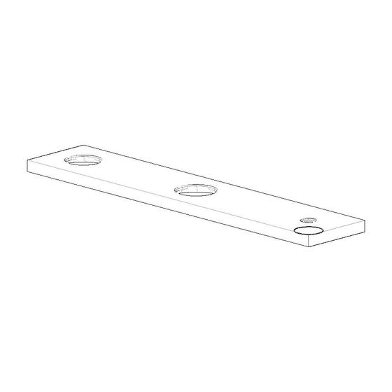 Dornbracht Rosette Ersatzteile 092787005 300x60x9x31,5mm chrom