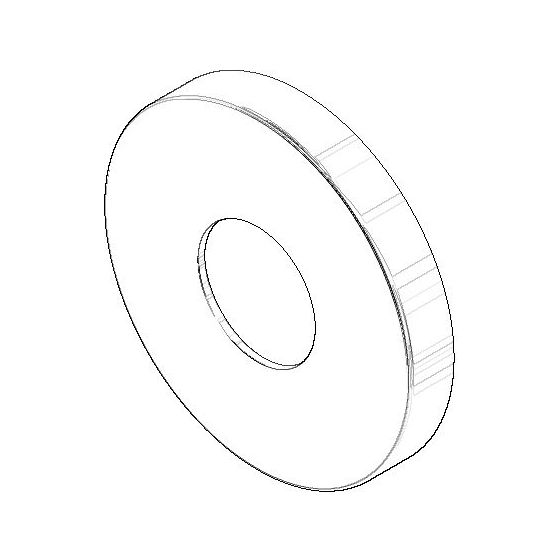 Dornbracht Rosette, 70x10mm, Dark Platinum gebürstet, 092787016-99