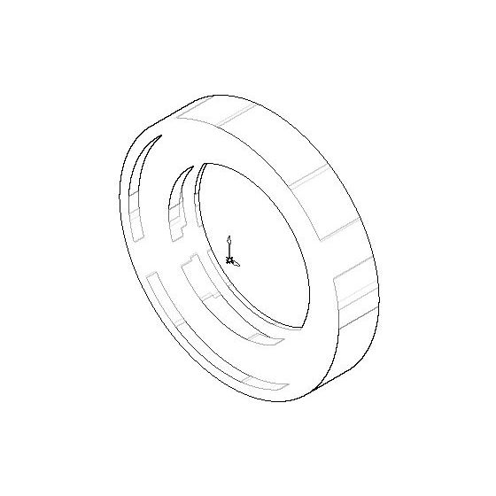 Dornbracht Rosette Ersatzteile 092789004 60x11mm chrom