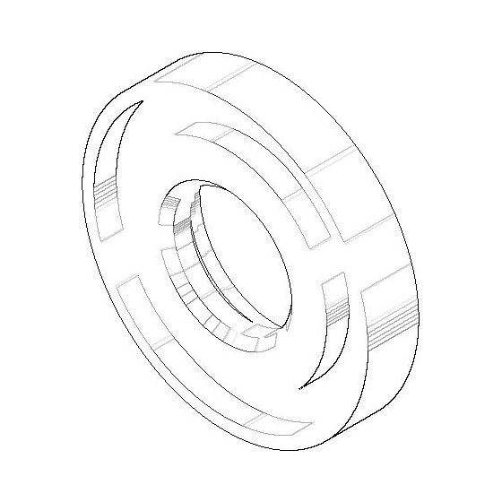 Dornbracht Rosette für Standventil Ersatzteile 092789005 45x8mm platin matt