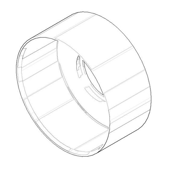 Dornbracht Rosette, 85x39x37,5mm, Messing gebürstet, 092789025-28
