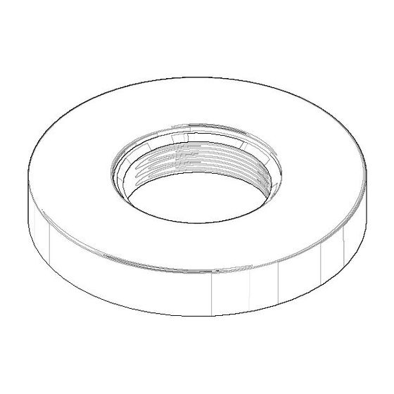 Dornbracht Rosette Ersatzteile 092789105 55x47,3x9mm chrom