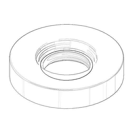 Dornbracht Rosette Ersatzteile 092789106 45x9mm chrom