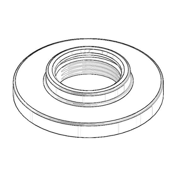 Dornbracht Rosette, D 55x11mm, Weiß matt, 092790005-10