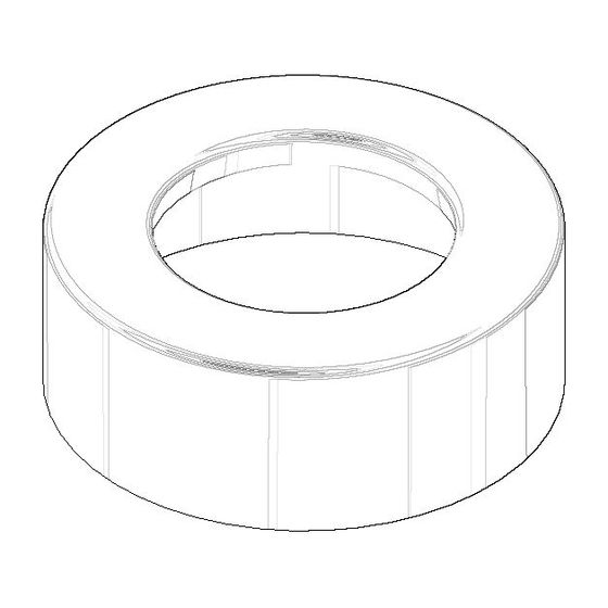 Dornbracht Rosette, 66x24,5x38,3mm, Weiß matt, 092793001-10