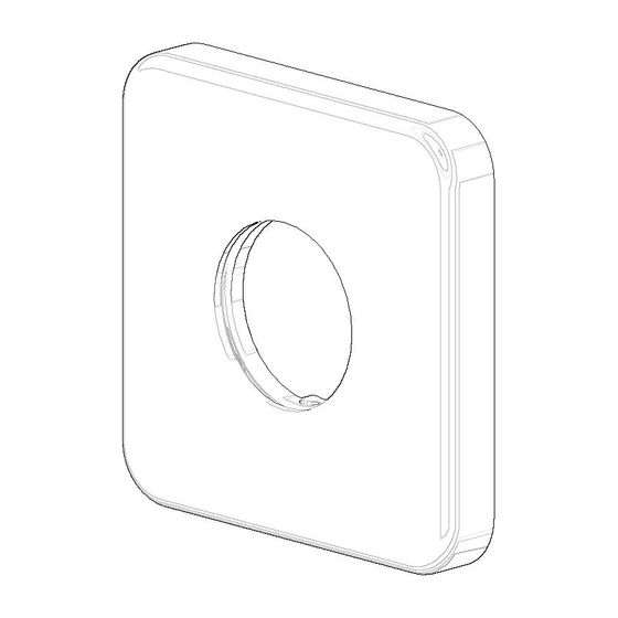Dornbracht Rosette für UP-Ventil, 63x63x9mm, Weiß matt, 092796003-10