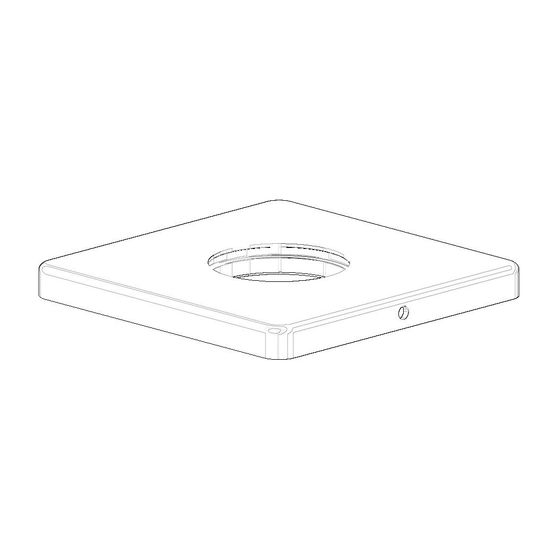 Dornbracht Rosette für Standauslauf, 130x13x130mm, Weiß matt, 092796005-10
