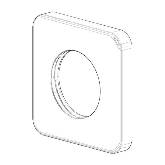 Dornbracht Rosette für UP-Ventil, 64x64x10mm Schwarz matt, 092796010-33