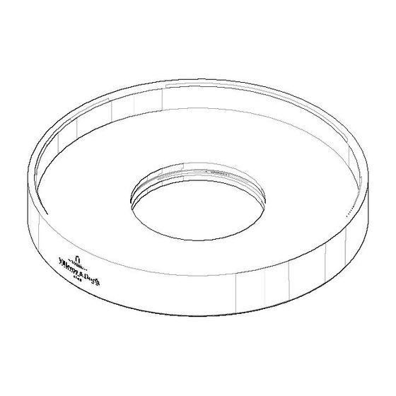 Dornbracht Rosette Ersatzteile 092797016 60x9mm chrom