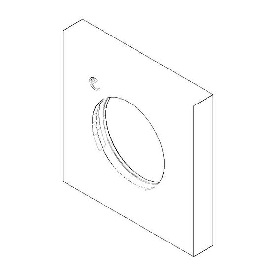 Dornbracht Rosette, 60x60x9mm D 33,2mm, Messing gebürstet, 092797021-28