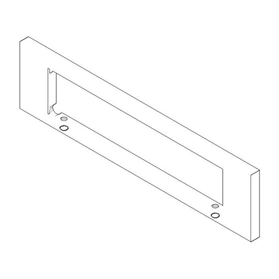 Dornbracht Rosette für WaterFall, 240x60x9mm, Platin, 092797034-08