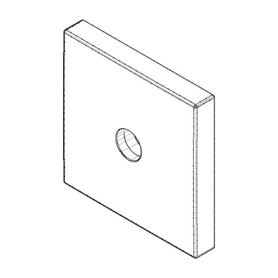 Dornbracht Rosette Ersatzteile 092798001 60x60x9x14,8mm platin