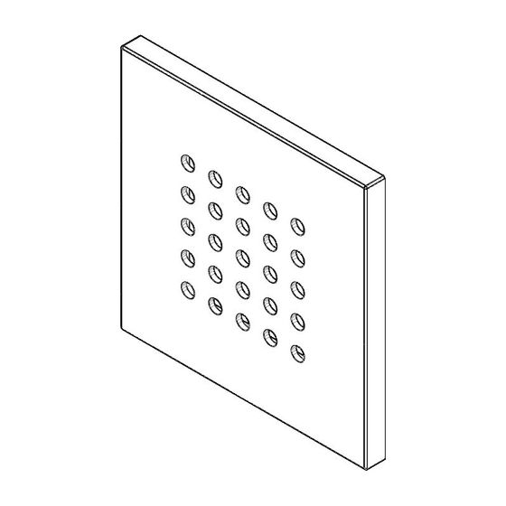 Dornbracht Rosette für WaterPoint, 120x120x10mm, Chrom gebürstet, 092798004-93