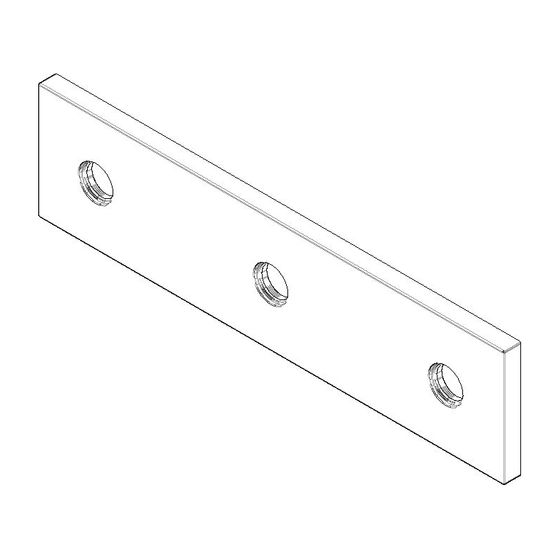 Dornbracht Rosette Ersatzteile 092798024 60x120x12,5mm platin matt