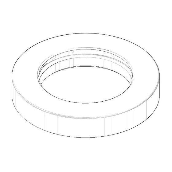 Dornbracht Rosette für Standauslauf, 55x35x10mm, Weiß matt, 092810016-10