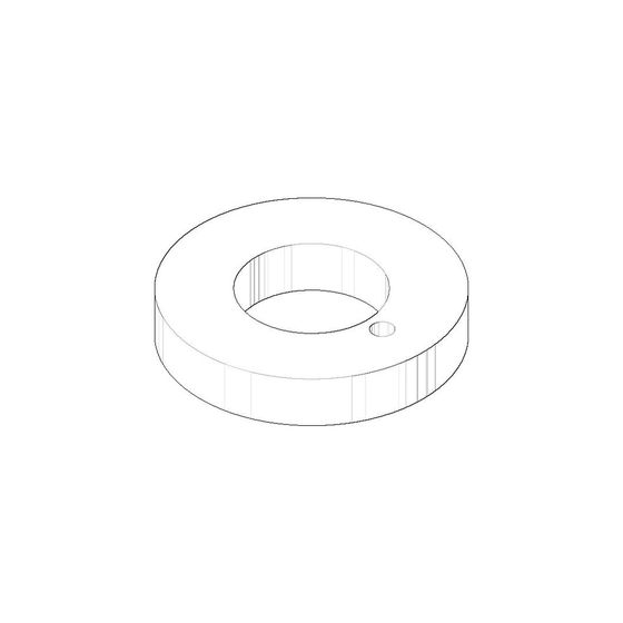 Dornbracht Rosette Ersatzteile 092810039 55x27,3x10mm chrom