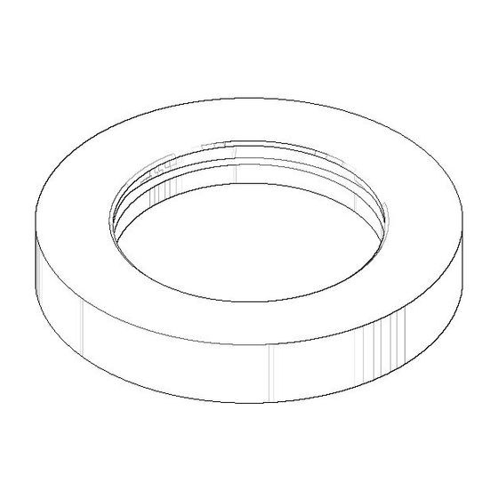 Dornbracht Rosette Ersatzteile 092810055 60x38,2x10mm chrom