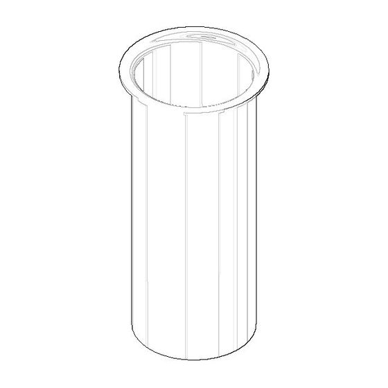Dornbracht Rohr für Geruchverschluss, 38,5x80mm, Chrom gebürstet, 092823011-93
