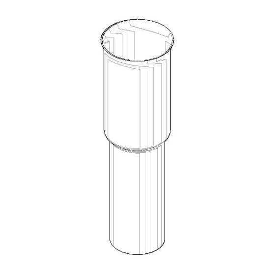 Dornbracht Rohr für Geruchverschluss Ersatzteile 092823019 37,1x123,5mm chrom