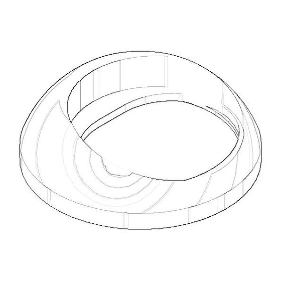 Dornbracht Haube, 45x13,5mm, Messing gebürstet 23kt Gold, 092830012-28