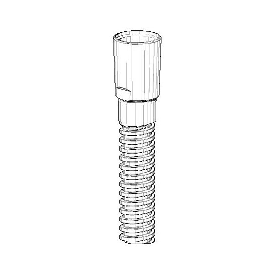 Dornbracht Schlauch Doppelkonus Ersatzteile 093002065 1/2"x1/2"x775mm platin matt