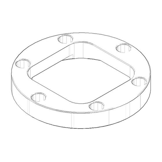 Dornbracht Flansch Ersatzteile 093011122 97x14mm roh vernickelt