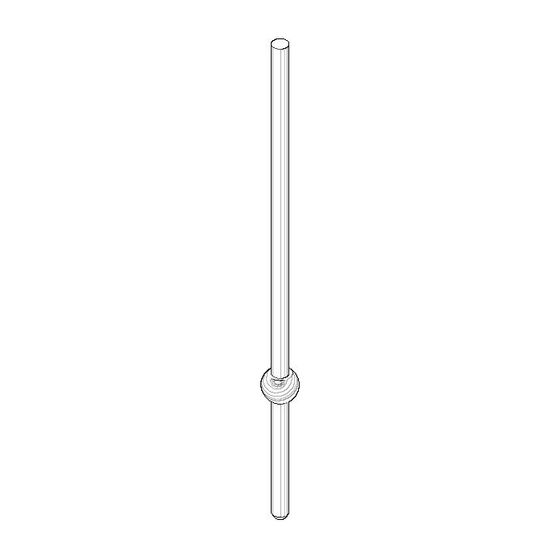 Dornbracht Kugelstange, 5x180mm, Champagne gebürstet 22kt Gold, 093109055-46