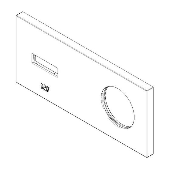 Dornbracht Abdeckung Ersatzteile 90110118600 80x180x9mm platin matt