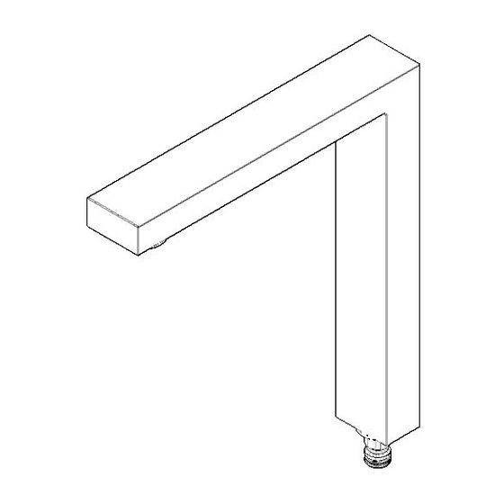 Dornbracht Auslauf Ersatzteile 90110619205 221x199x36mm 7 l/min