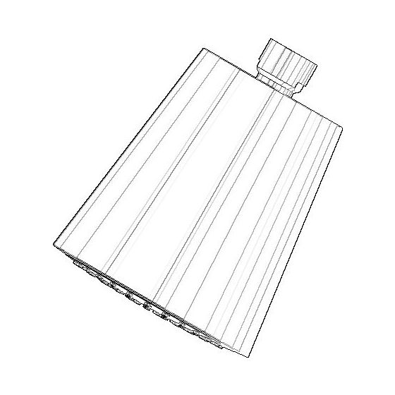 Dornbracht Kopfbrause, Weiß matt, 141x178mm, 90120505400-10