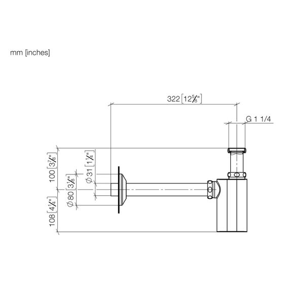 Dornbracht Geruchverschluss Madison G 1 1/4