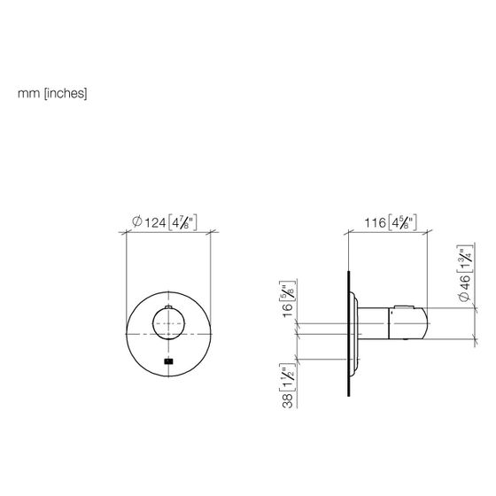 Dornbracht Unterputz-Thermostat Madison xTool ohne Mengenregulierung G 1/2