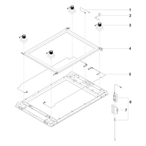 Dornbracht Leuchte für Sensory Sky, Edelstahl hochglanz, 150x85x135mm, 04110214202-87