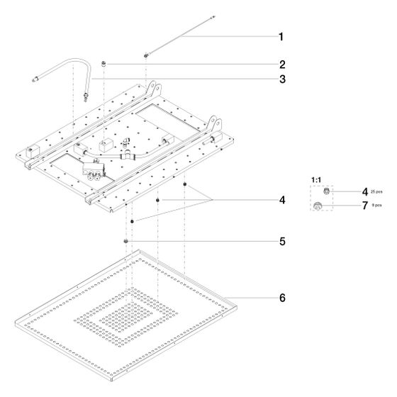 Dornbracht Brause für Sensory Sky, 708x824x81mm Edelstahl hochglanz, 04110214600-87
