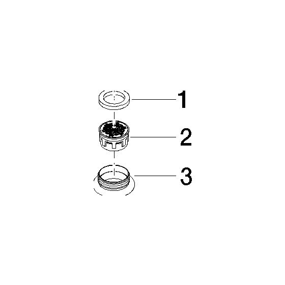 Dornbracht Luftsprudler M24x1-AG, Platin gebürstet, 04230101610-06