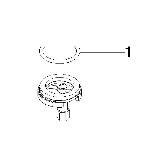 Dornbracht Befestigung, O-Ring 40x4mm, Distanzhülse 52x1,5mm, 0430110859790