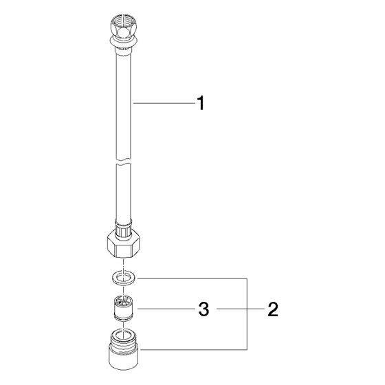 Dornbracht Druckschlauch, 1/2
