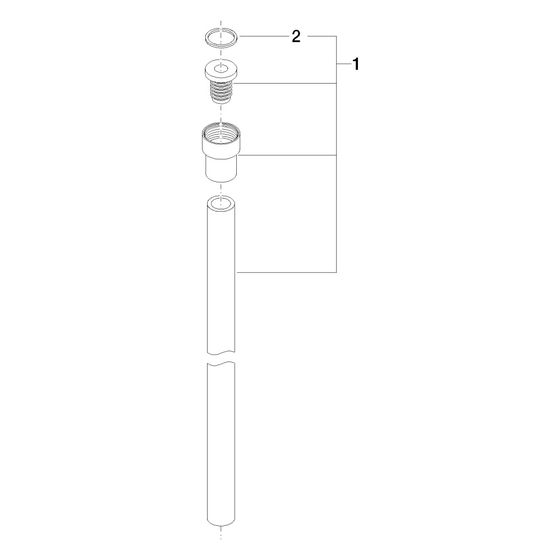 Dornbracht Schlauch für Water Tube, Chrom, 28281979-00