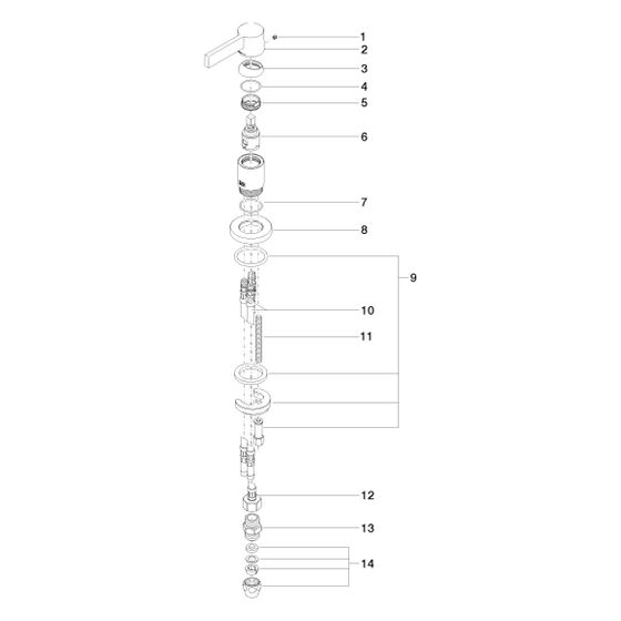 Dornbracht Waschtisch-Einhandmischer Serienneutral 29210971 chrom