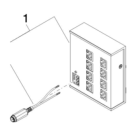 Dornbracht Steuergerät Powered Ethernet Switch 10/100, 100x85x30mm, 9010010230090