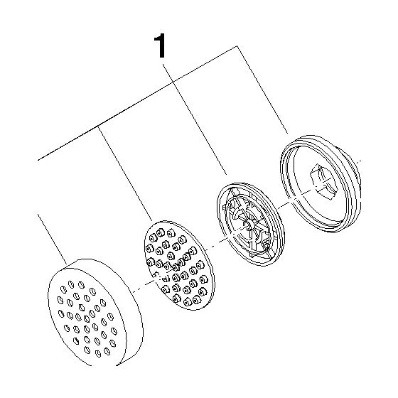Dornbracht Sprayface für Seitenbrausen, 55x12mm, Platin matt, 90120502700-06