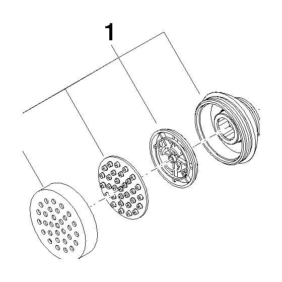 Dornbracht Sprayface für Seitenbrausen, 55x12mm, Platin gebürstet, 90120502800-06