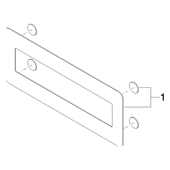 Dornbracht Befestigung Einsatz für Spülbrause, 110x275x2mm, 9015010730090