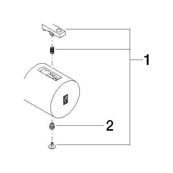 Dornbracht Thermostatgriff, 48x48mm, Chrom, 90173301000-00