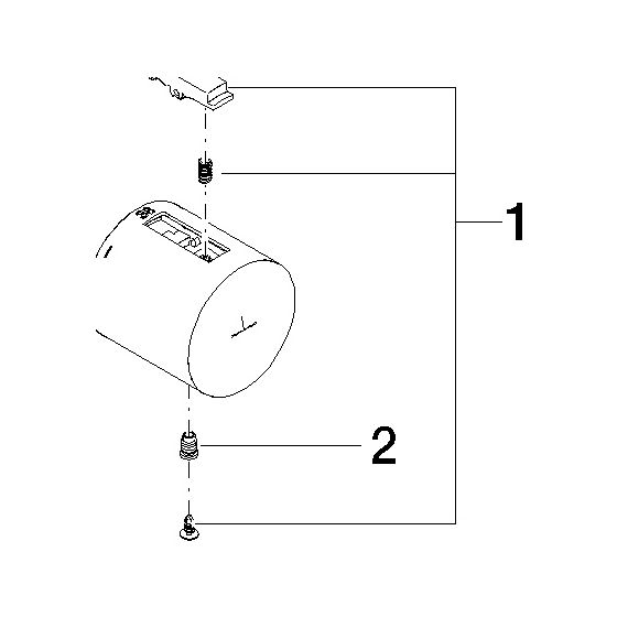 Dornbracht Thermostatgriff, D 48mm, Messing gebürstet, 90173301700-28