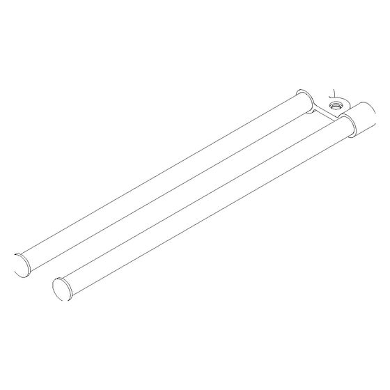 Dornbracht Gelenk 85x26x421mm, Messing gebürstet, 90175050100